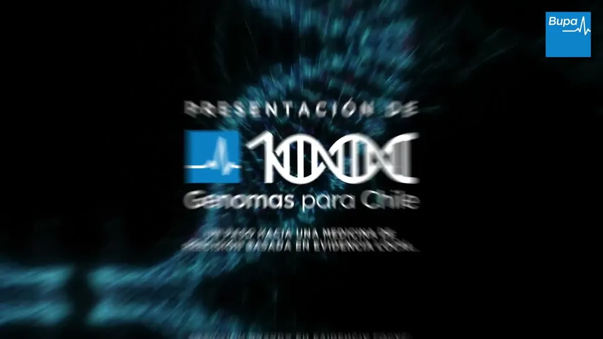 Pantalla de presentación de 1000 Genomas para Chile en Future Health