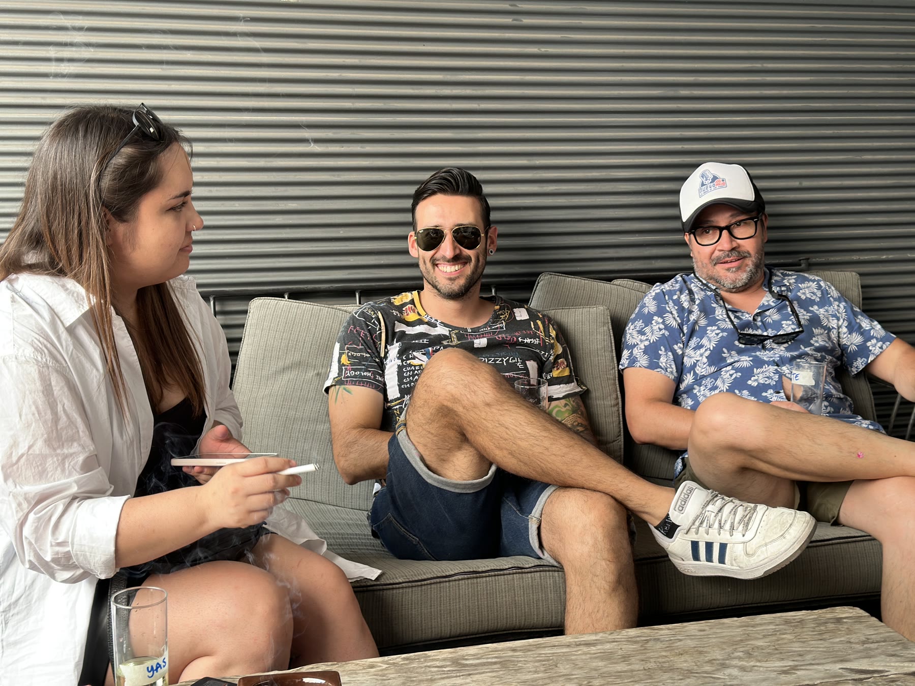 Integrantes de Good compartiendo